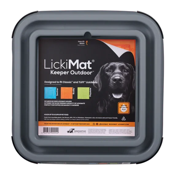 LickiMat Keeper Outdoor - Grau