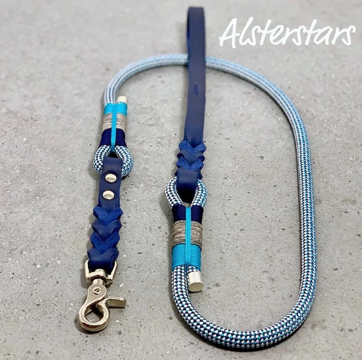 Tauleine "Leather meets Rope" - Blue Combo