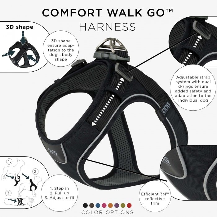 Comfort Walk Go Harness - Black