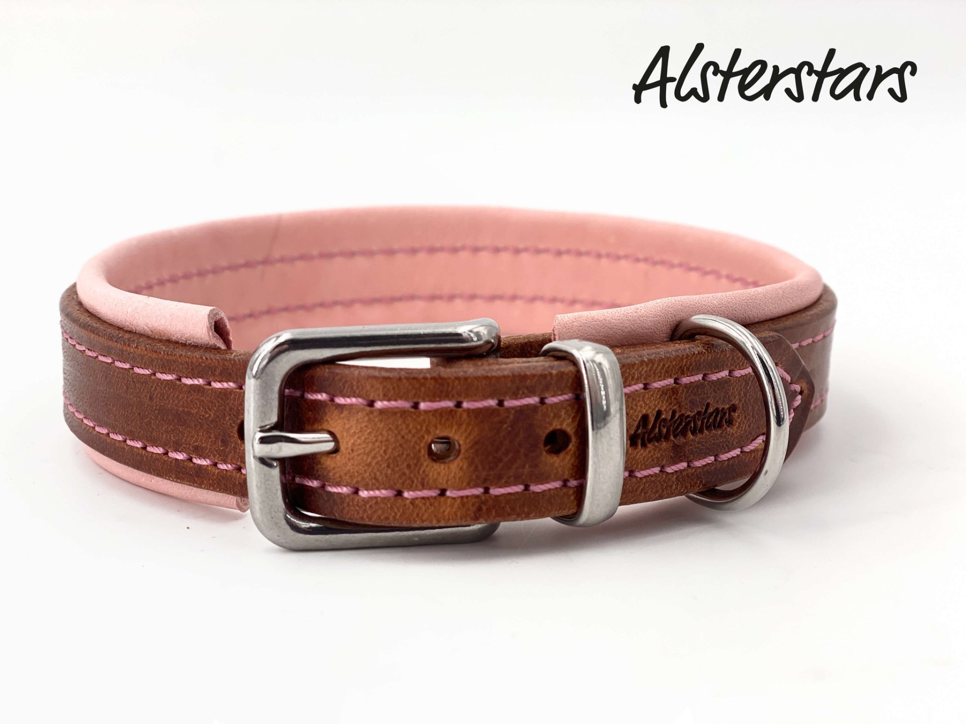 Lederhalsband - Dreamy Leather and Rose