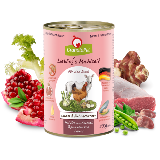 GranataPet - Liebling's Mahlzeit - Lamm & Hühnerherzen