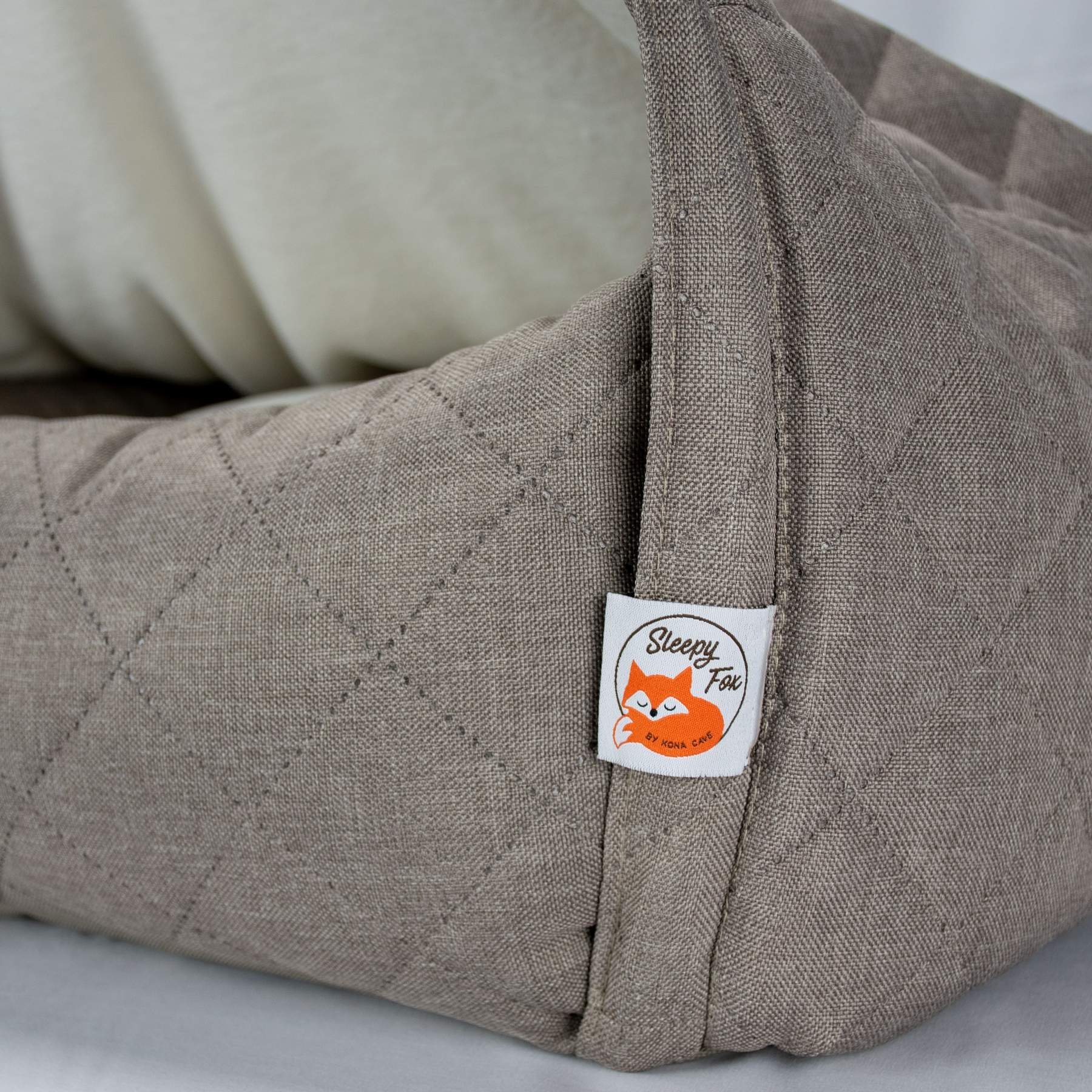  Kuschelhöhlenbett für Hunde - BEIGE - Sleepy Fox ®