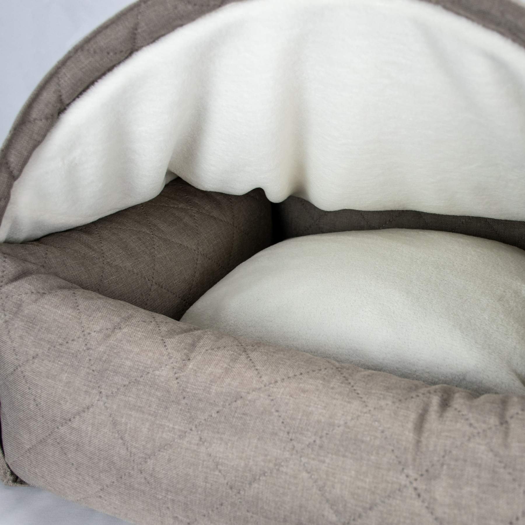 Kuschelhöhlenbett für Hunde - BEIGE - Sleepy Fox ®