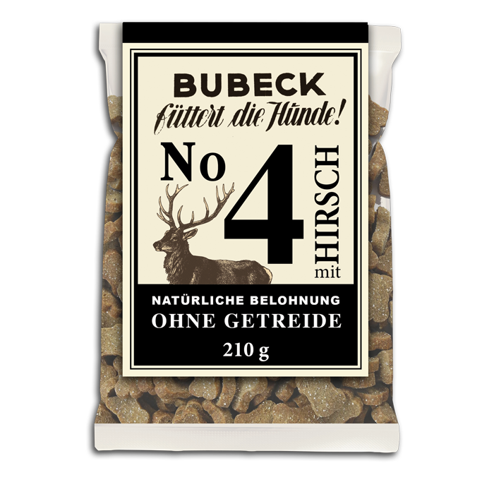 Bubeck - No.4 mit Hirsch- Hundekuchen - getreidefrei