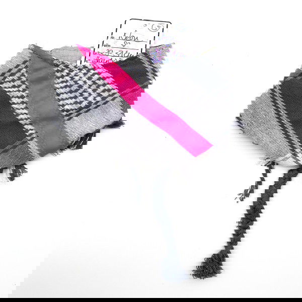 HundePali Grey "Big Stripes Neon" - Pink Oblique - S