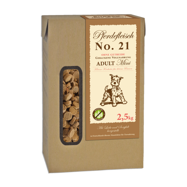 Bubeck - No. 21 Trockenfutter Pferdefleisch - getreidefrei - kleine Rassen