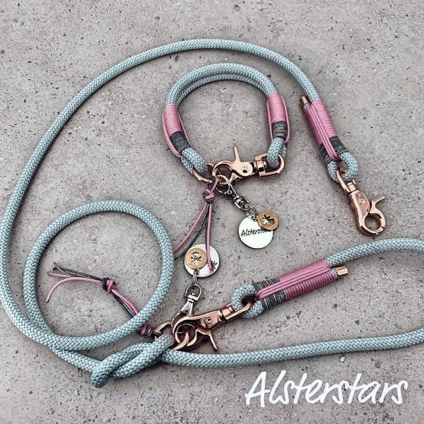 Alsterstars Set - Silver meets Leather, Rose and Rosegold