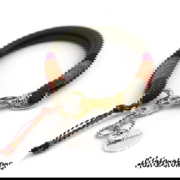 Tauhalsband - Olive meets Leather and Bordeaux