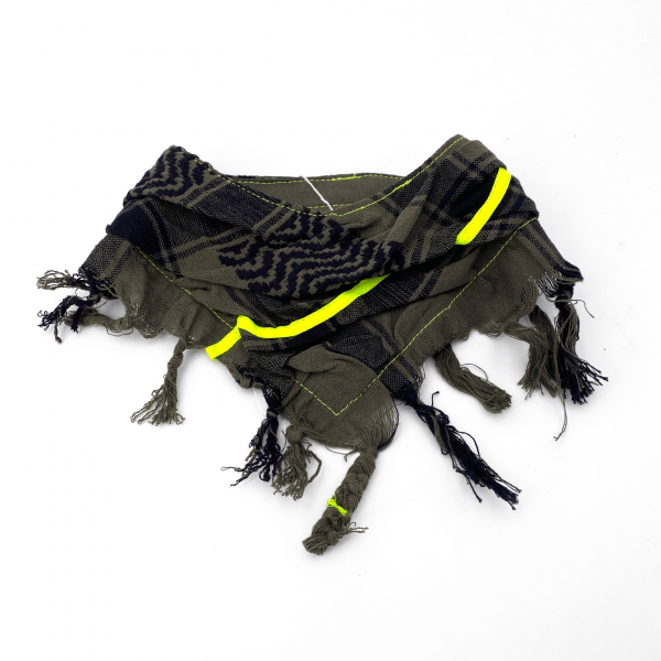 HundePali Oliv "Stripes Neon" - Yellow Oblique