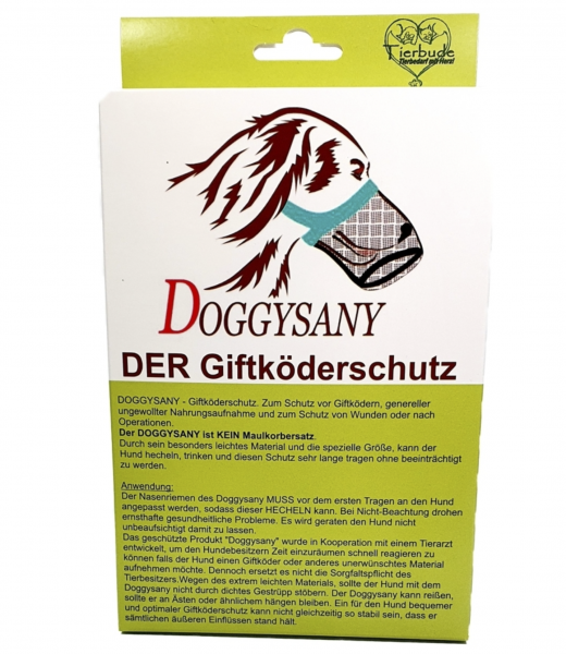 DOGGYSANY ist ein Giftköderschutz zum Schutz vor Giftködern. Moin Hund