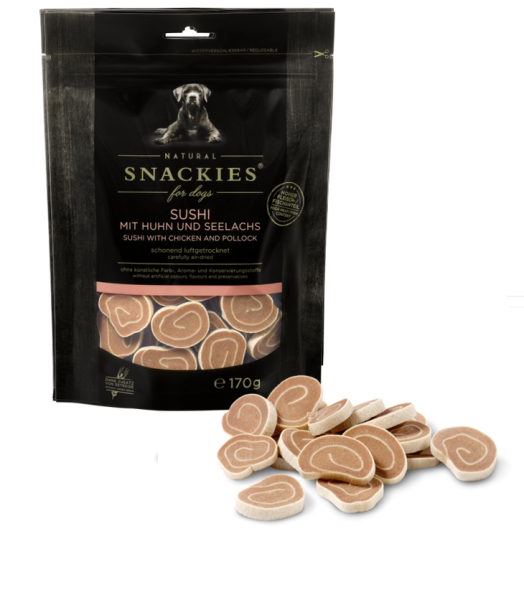 Snackies - Sushi mit Huhn und Seelachs