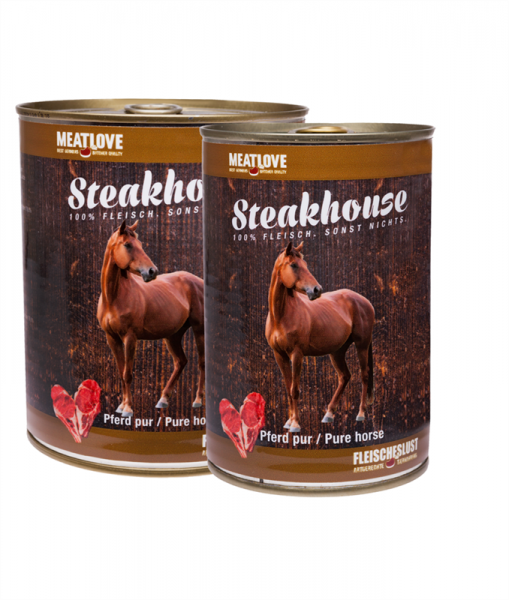 Fleischeslust - Steakhouse Pferd pur 410g