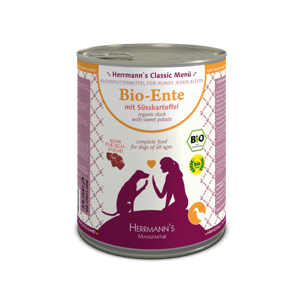 Herrmann's Manufaktur - Bio-Ente mit Süßkartoffel