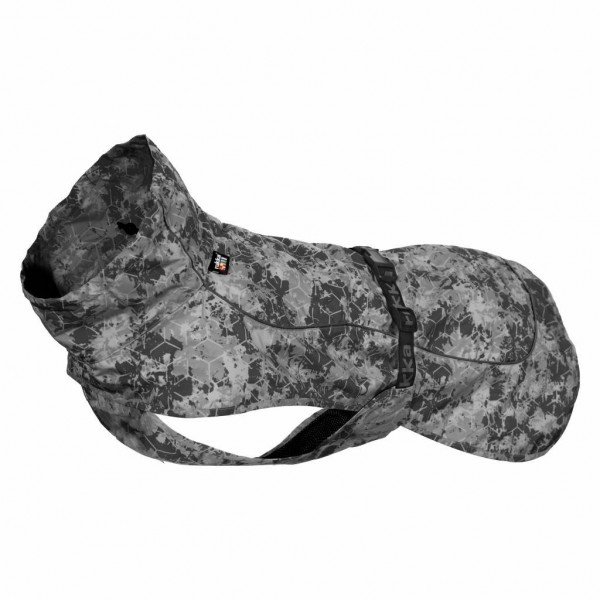 Rukka Pets Regenmantel für Hunde in Drizzle Grau Moin Hund