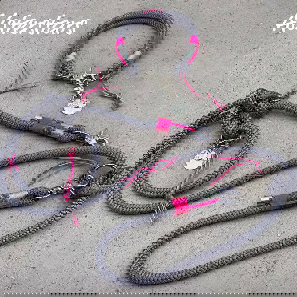 Alsterstars Tauleinenset - Protect Pink meets dark Grey