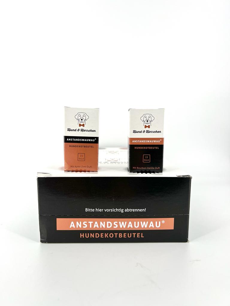 Hundekotbeutel mit Duft "Anstandswauwau"