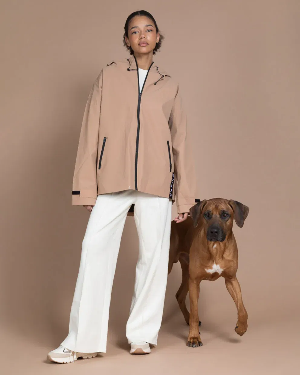 Human Raincoat Lite TAUPE - Unisex Fit 