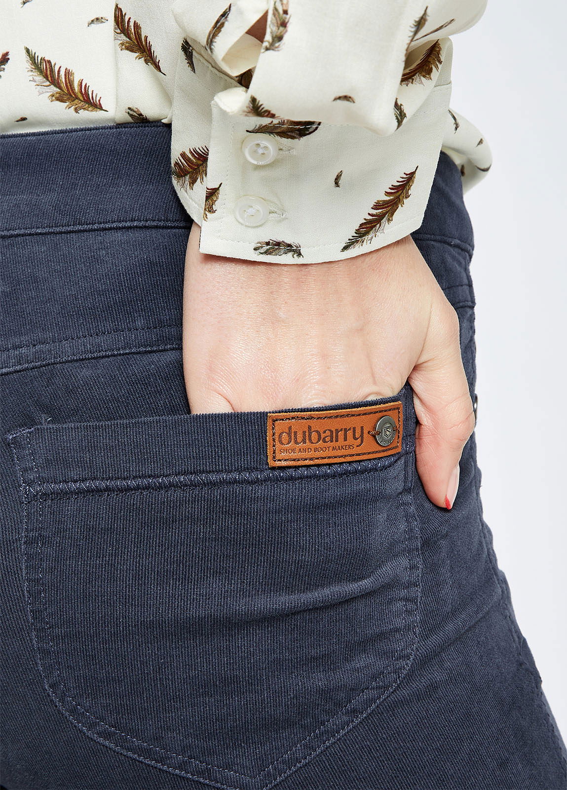 Cordhose von Dubarry in Blau-Grau