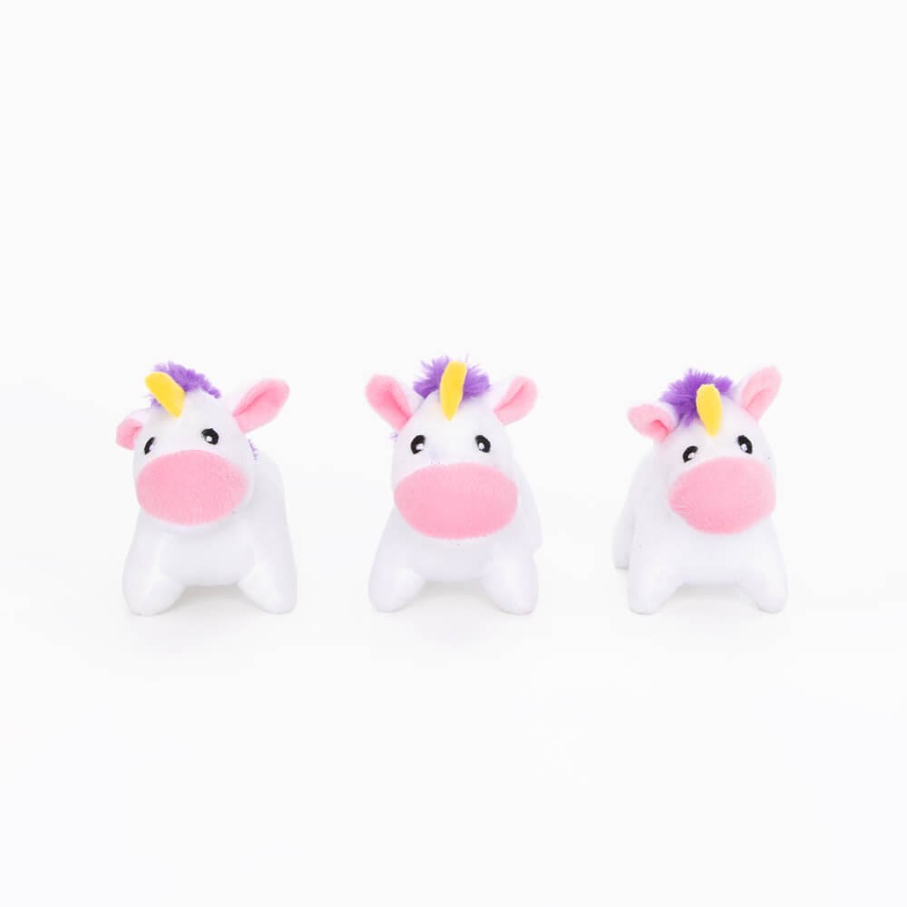 ZippyPaws - Miniz 3-Pack Einhörner