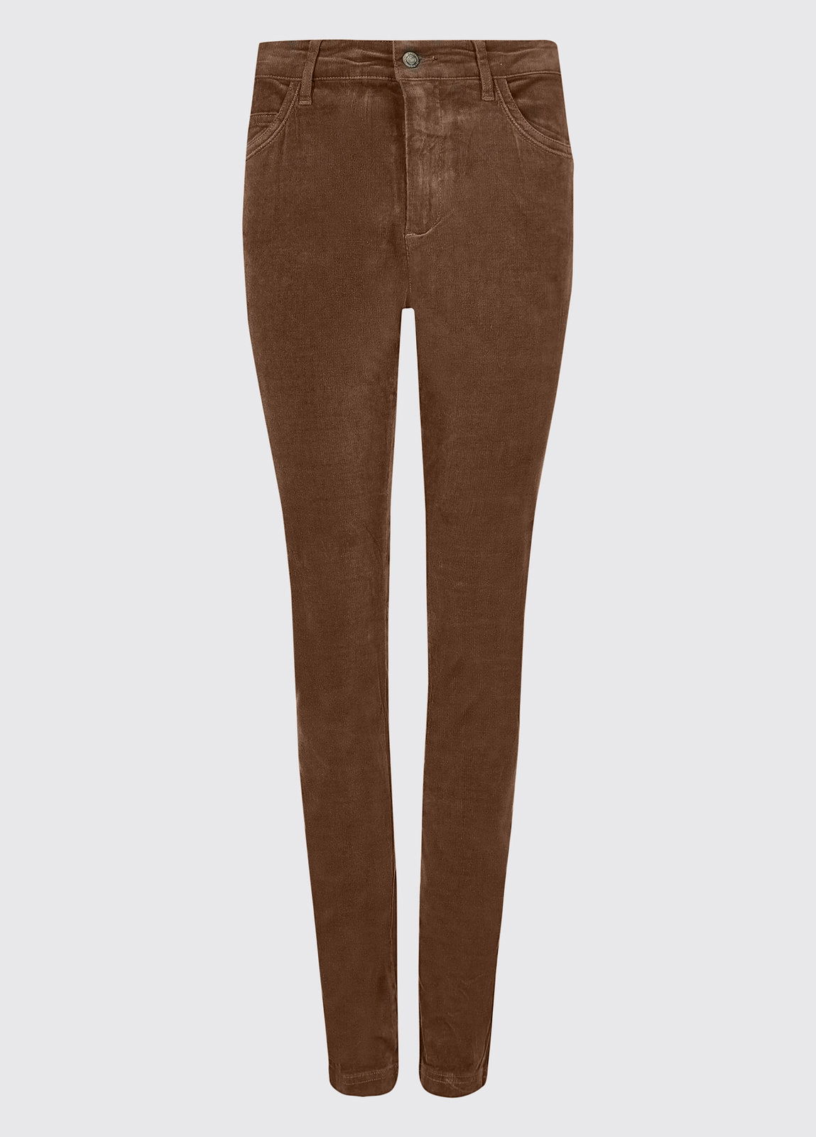 Feincord Hose in Braun