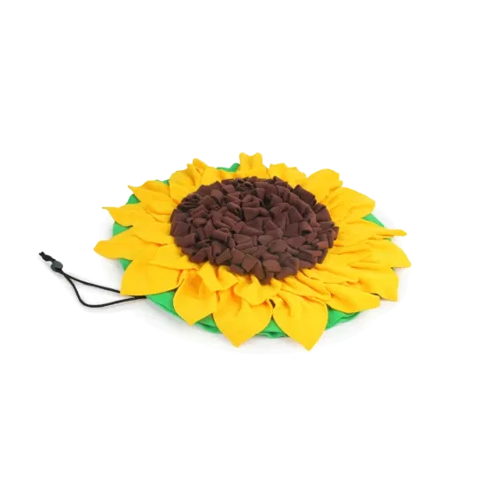 Schnüffelmatte in Form einer Sonnenblumenblüten
