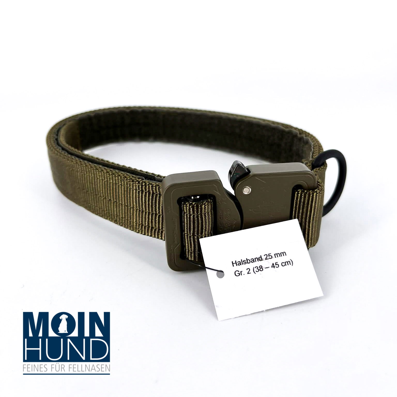 Halsband 25mm - "OLIV"