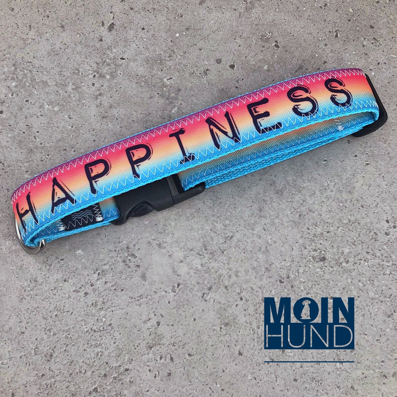 Happiness Segeltuchhalsband Studio am Meer