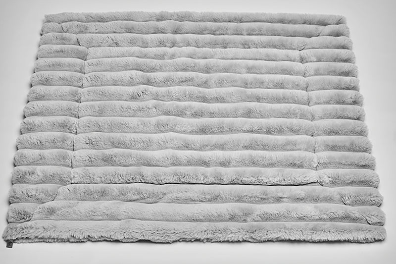 Kuschelkissen Softplaid Grau