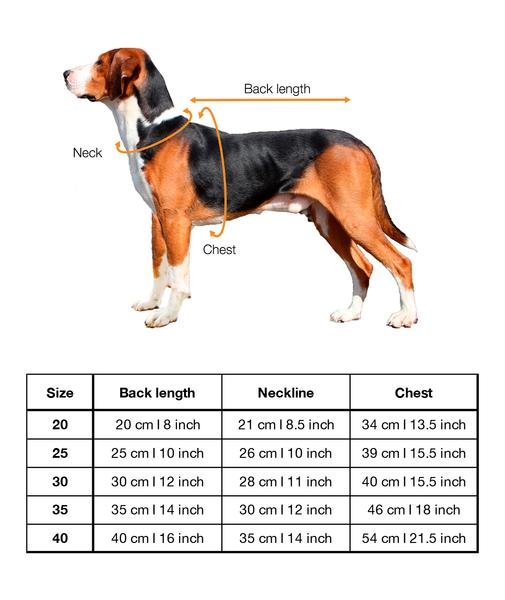 PAIKKA_Hangestrickter_Hundepullover_Größentabelle