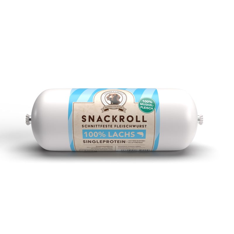 Snackroll Lachs - Fleischwurst für Hunde
