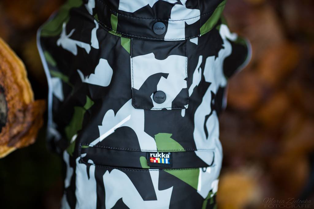 Rukka - Hunde Regenmantel - Stream - Cool Camo