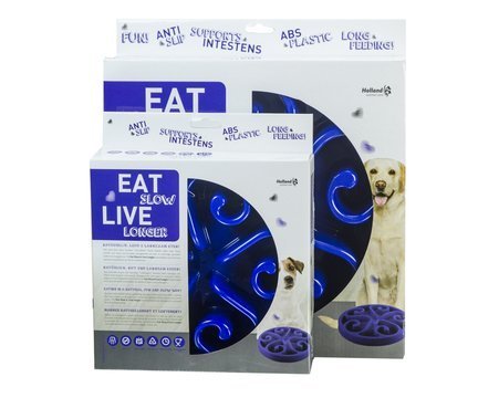 Eat Slow Live Longer - Anti-Schlingnapf blau