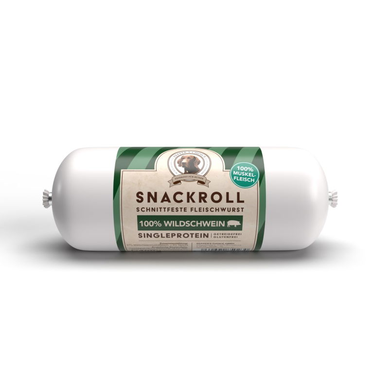 Snackroll Wildschwein - Fleischwurst für Hunde