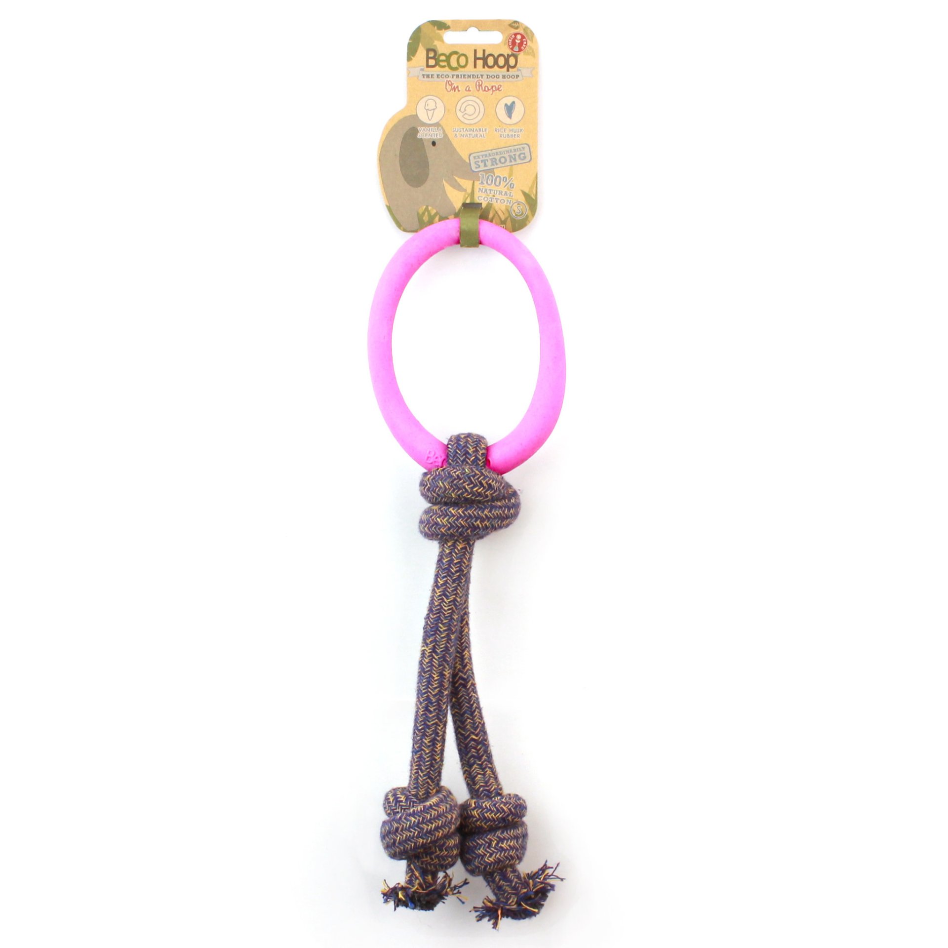 Beco - Pet Hoop on a Rope - Pink