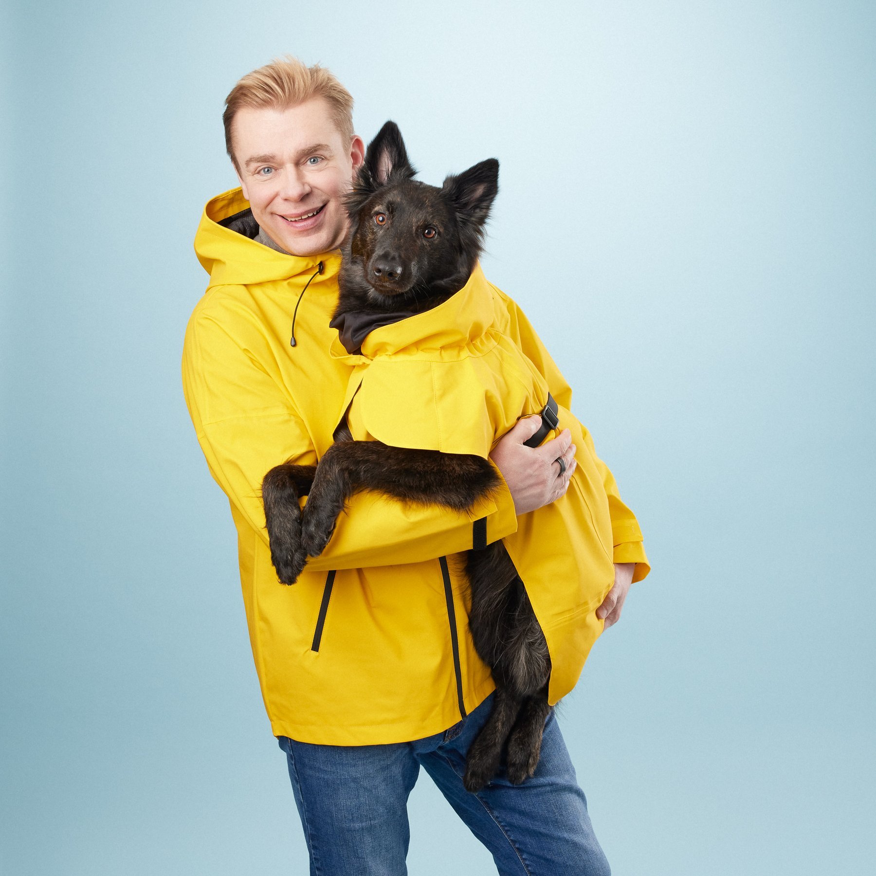 Human Visibility Regenmantel GELB - Unisex Fit