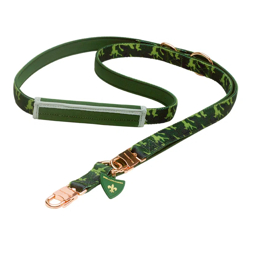 Neopren Leine 'Lono' Camouflage Grün