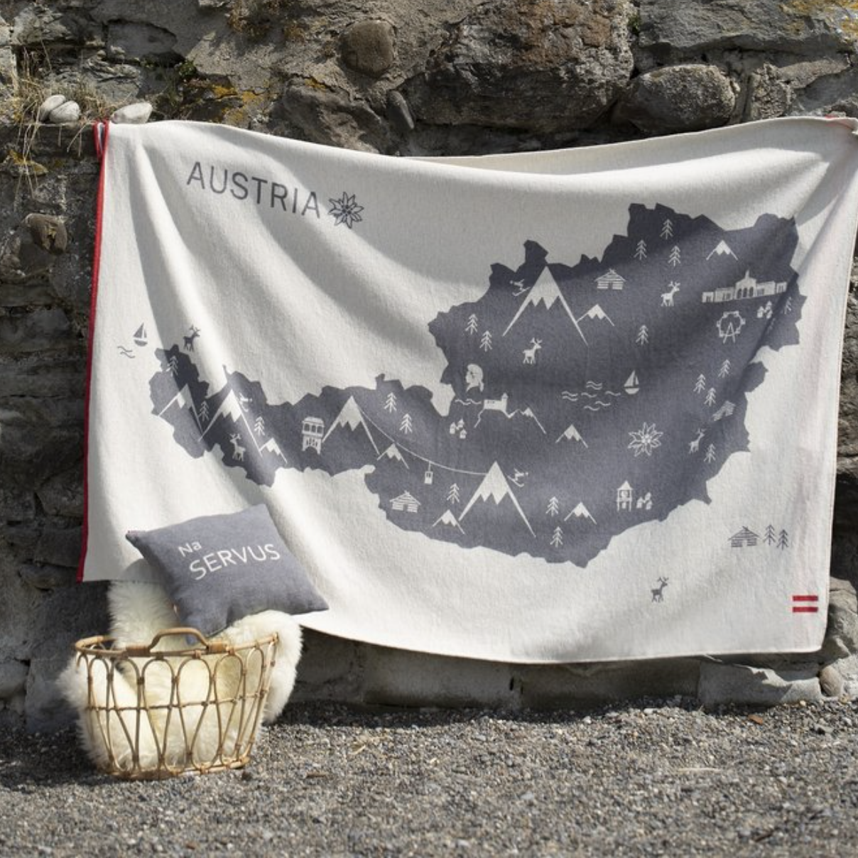 Wohndecke Luca 'Austria' 140 x 200 cm 