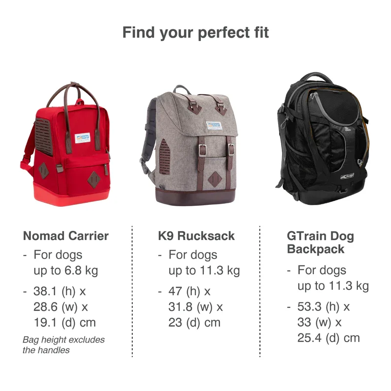 Nomad Carrier Backpack Hunde-Rucksack