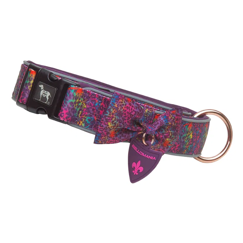 Neopren Halsband 'Malea' Regenbogen Lila