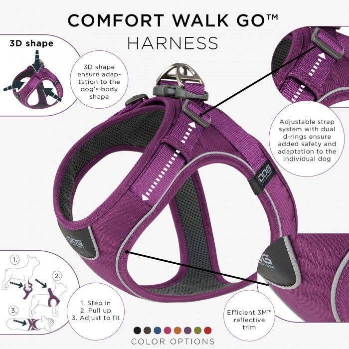 Comfort Walk Go Harness - Purple Passion    