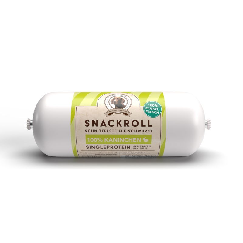 Snackroll Kaninchen - Fleischwurst für Hunde