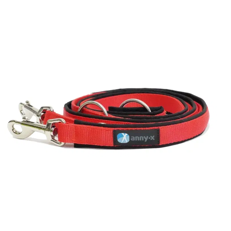 Führleine Classic Bolt Schwarz/Rot 