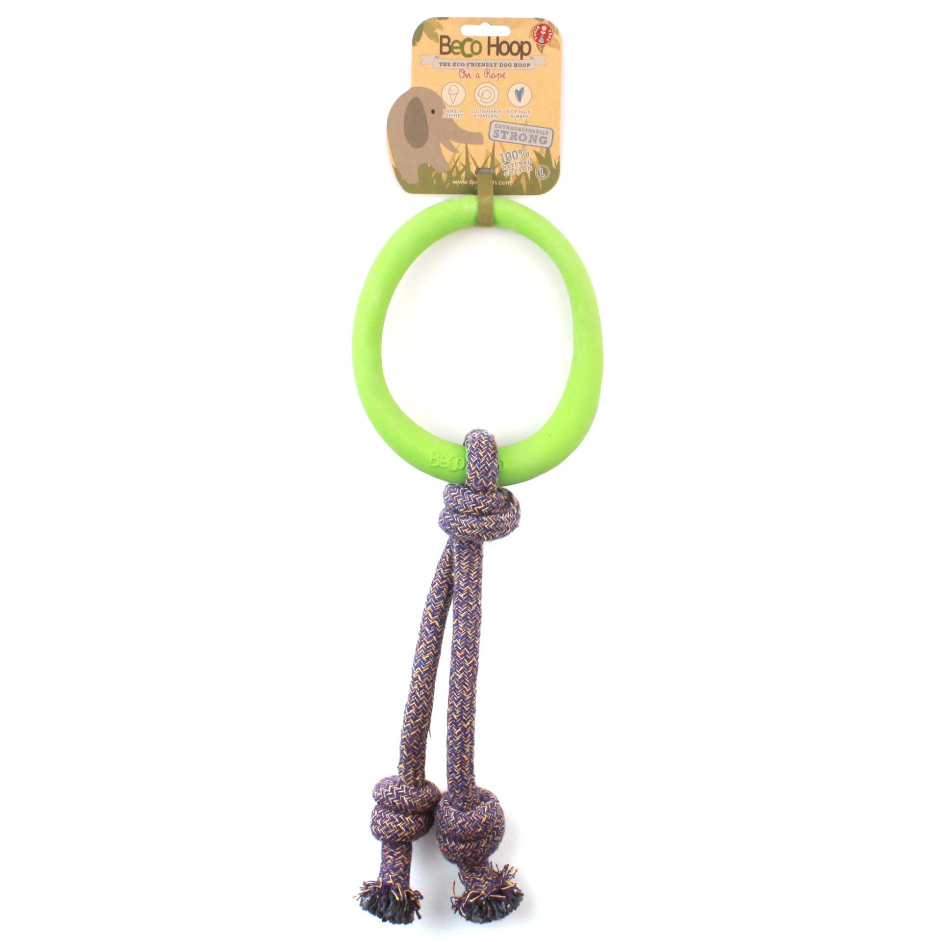 Beco - Pet Hoop on a Rope - Grün