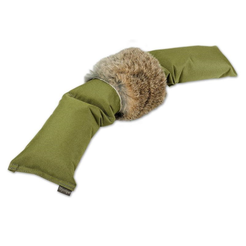 Dummy JUNIOR 3-teilig Khaki mit Kaninchenfellring