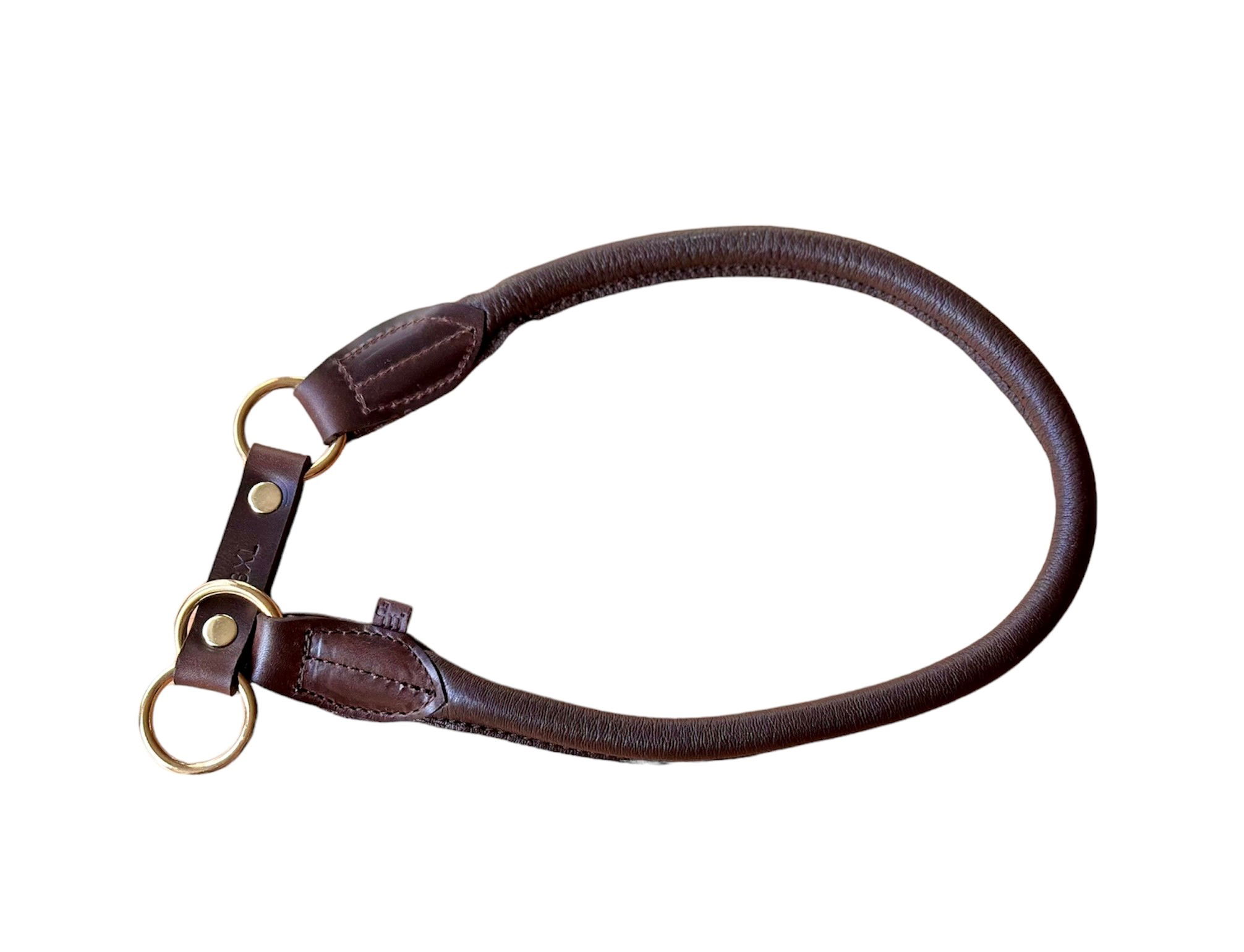 Hirschleder Halsband "Rund" 