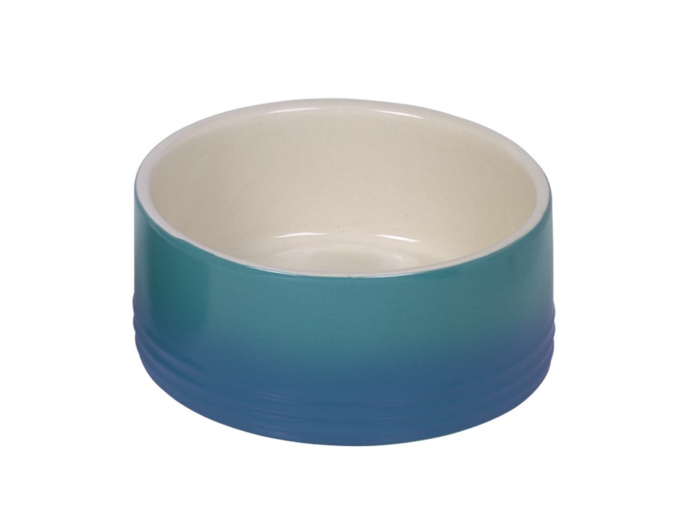 Keramiknapf_Blau-Creme_Mittel