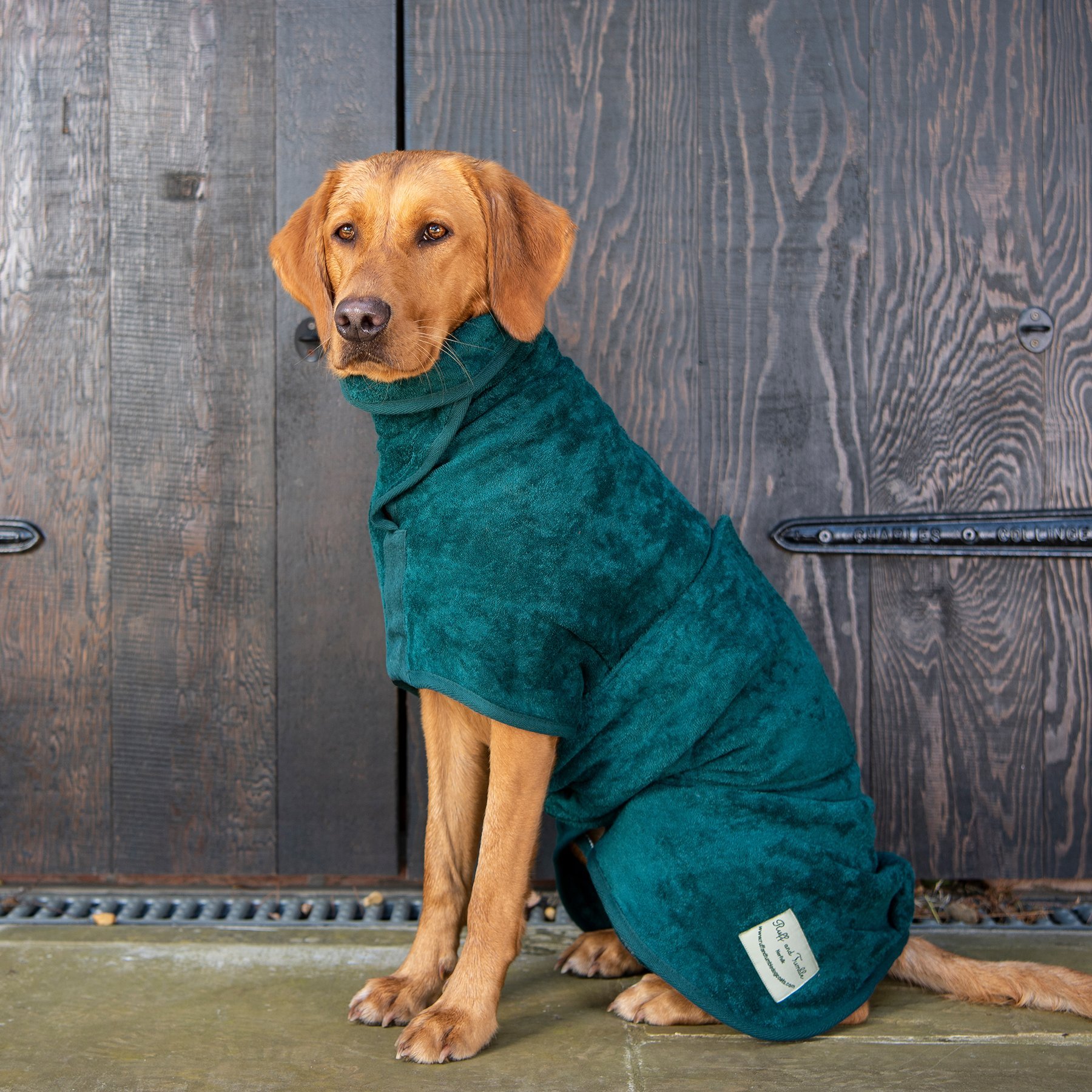 Ruff & Tumble - Hundebademantel Classic - Grün