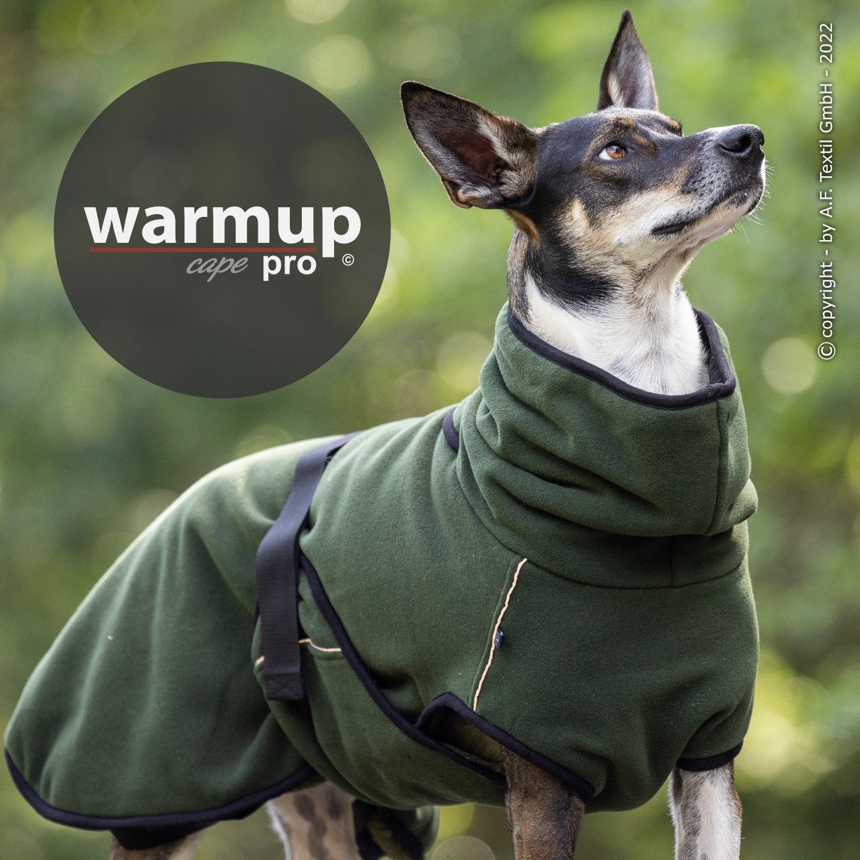 Warmup Cape Pro 2022 - Pine Green Fleece / Moos Frottee