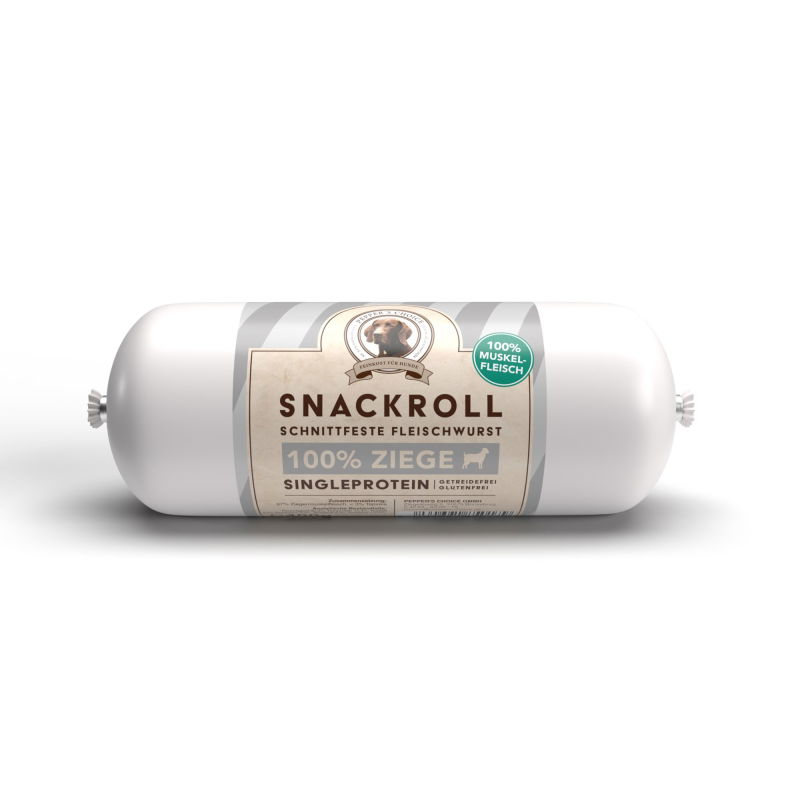 Snackroll Ziege - Fleischwurst für Hunde