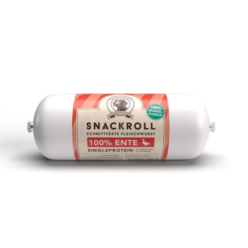 Snackroll Ente - Fleischwurst für Hunde